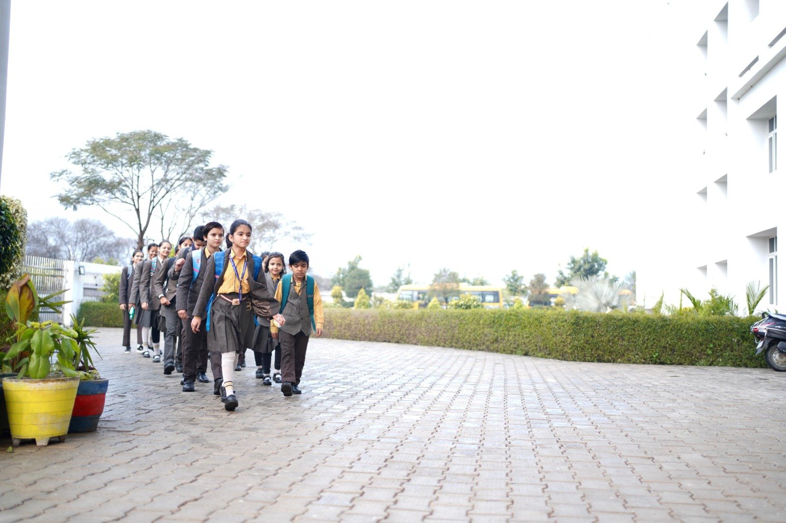 Students gathered for campus events and co-curricular interactions