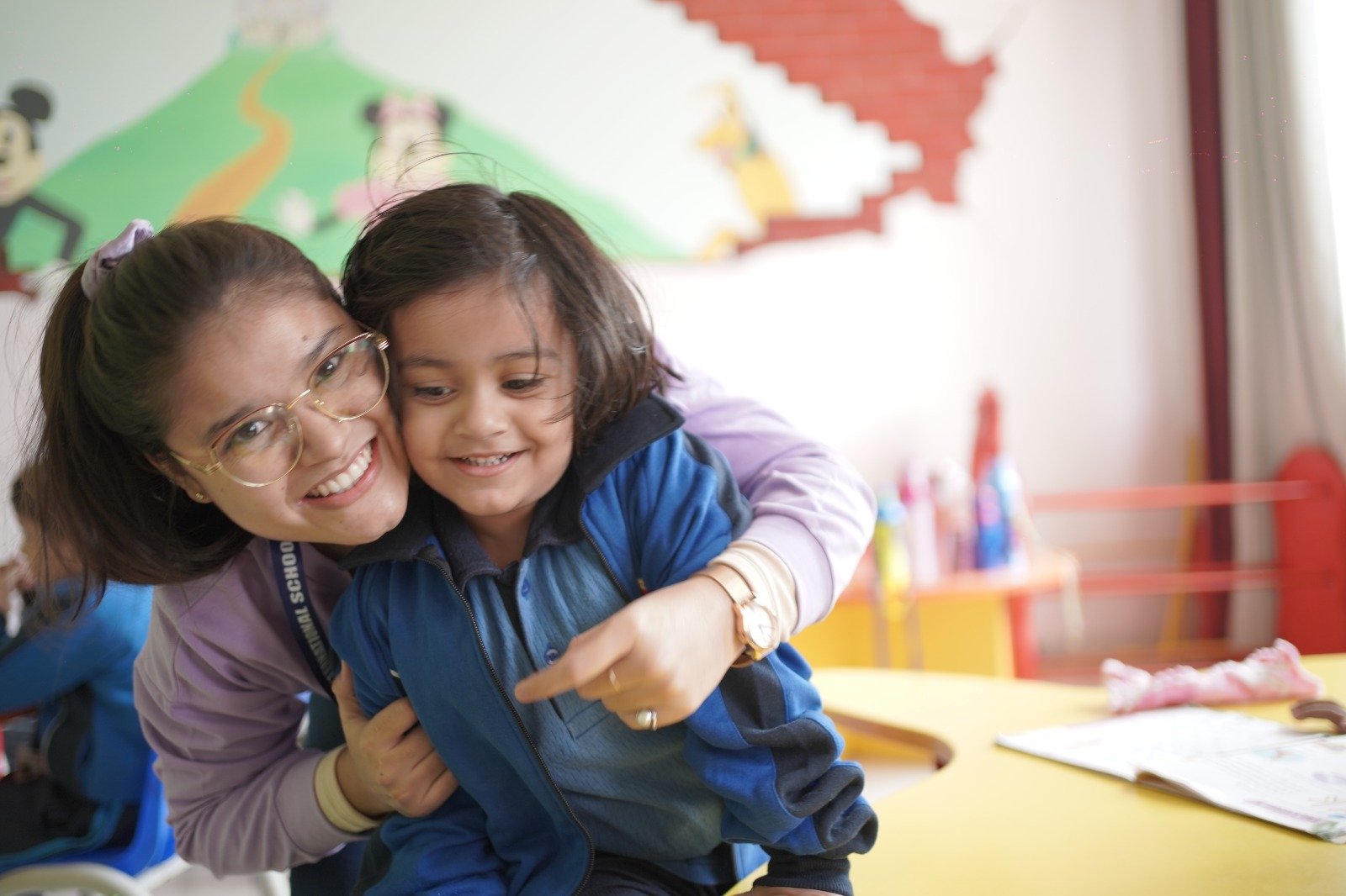 Nurturing teacher-student mentoring session and collaborative activities